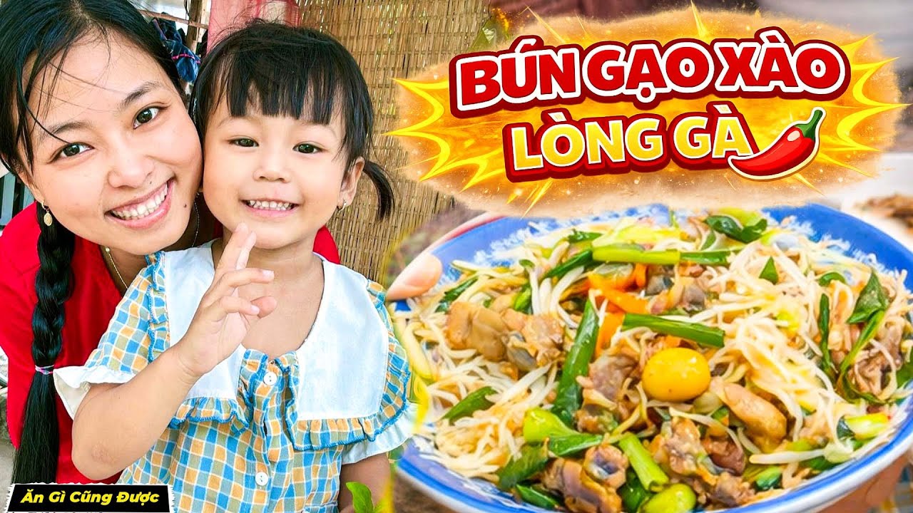Mâm Cơm 3 Món Cúng Cuối Năm, Và Cách Làm Bún Gạo Xào Lòng Gà Ngon - Ăn Gì Cũng Được