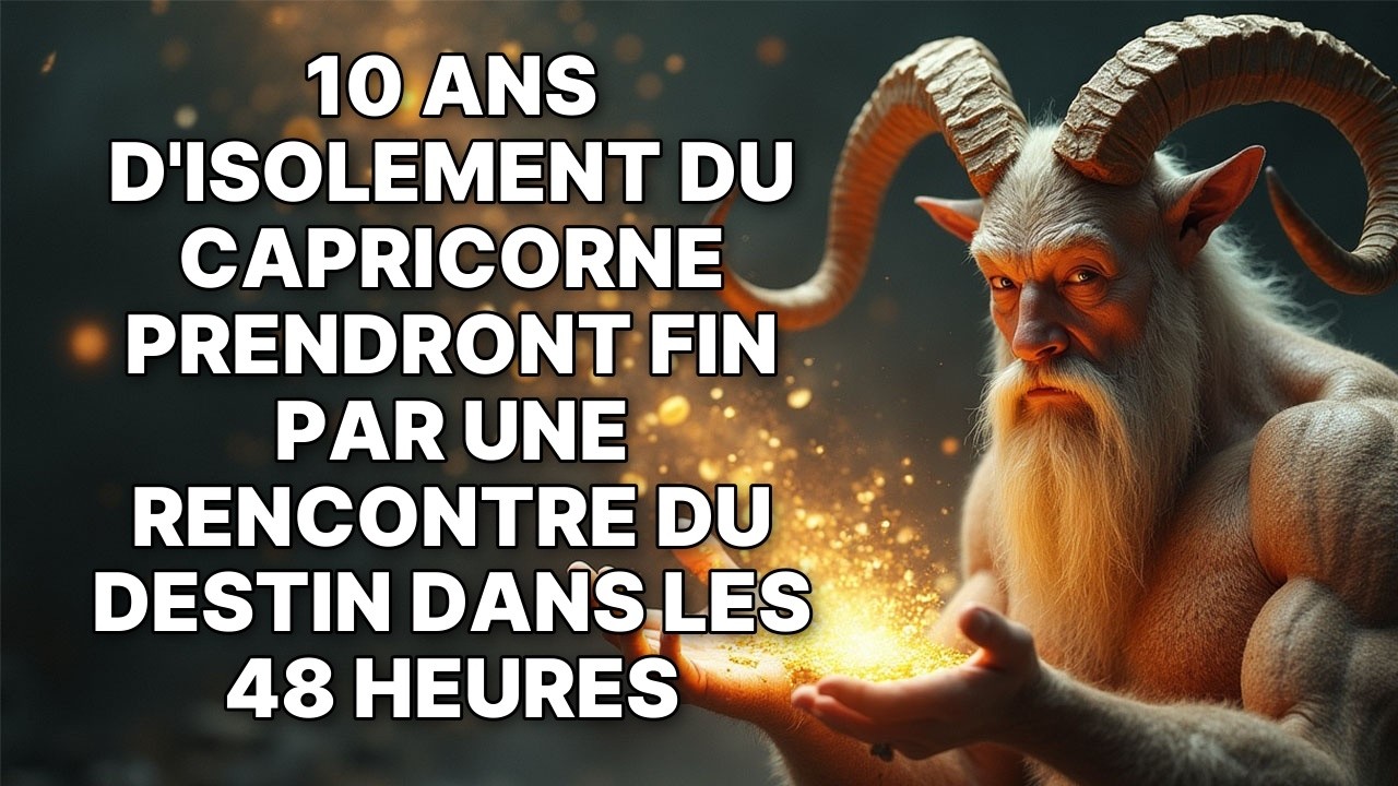 ♑ Capricorne : Sept Jours Pour Finir Des Années De Souffrance Et Commencer Le Triomphe ✨