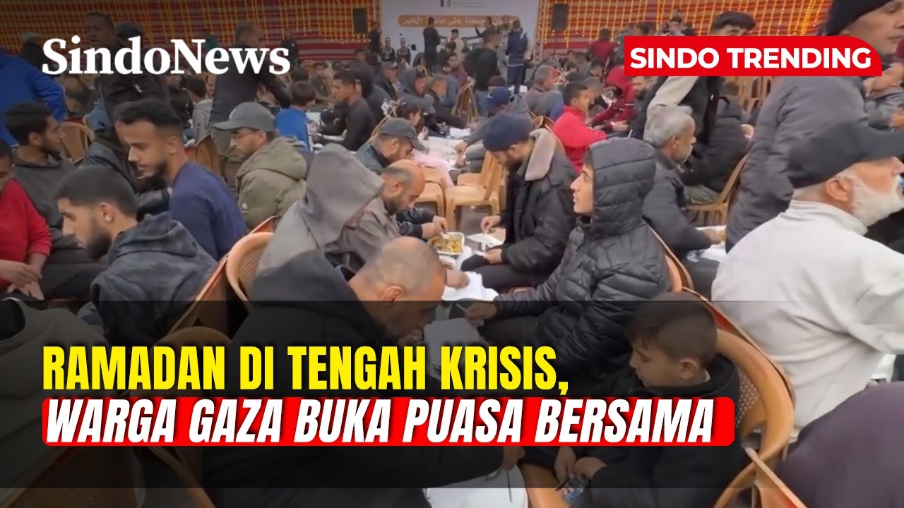 Buka Puasa Massal Jabalia Jadi Pesan Keteguhan Warga Gaza | Sindo Trending | 20/02