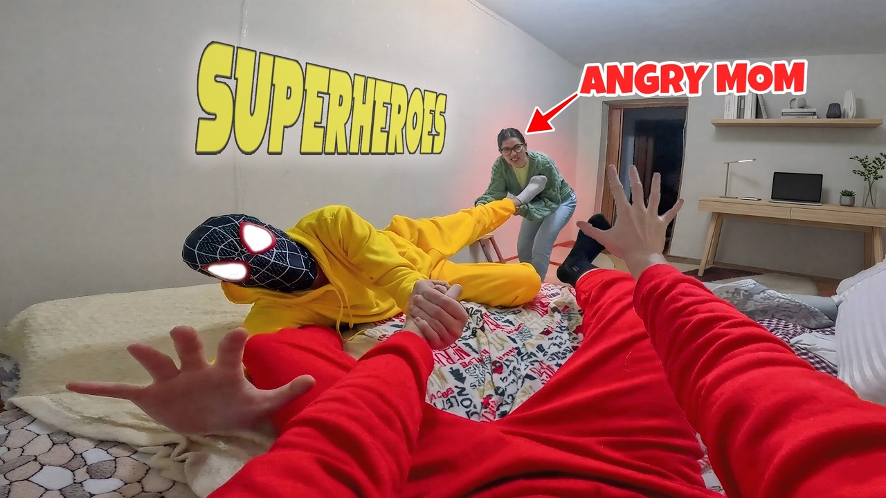 WHAT IF SPIDER-MAN BROS VS ANGRY MOM IN REAL LIFE ??! (Comedy Action POV)