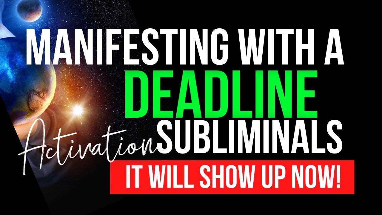 Use this if you need to manifest it NOW! | Manifesting With A Deadline Subliminal