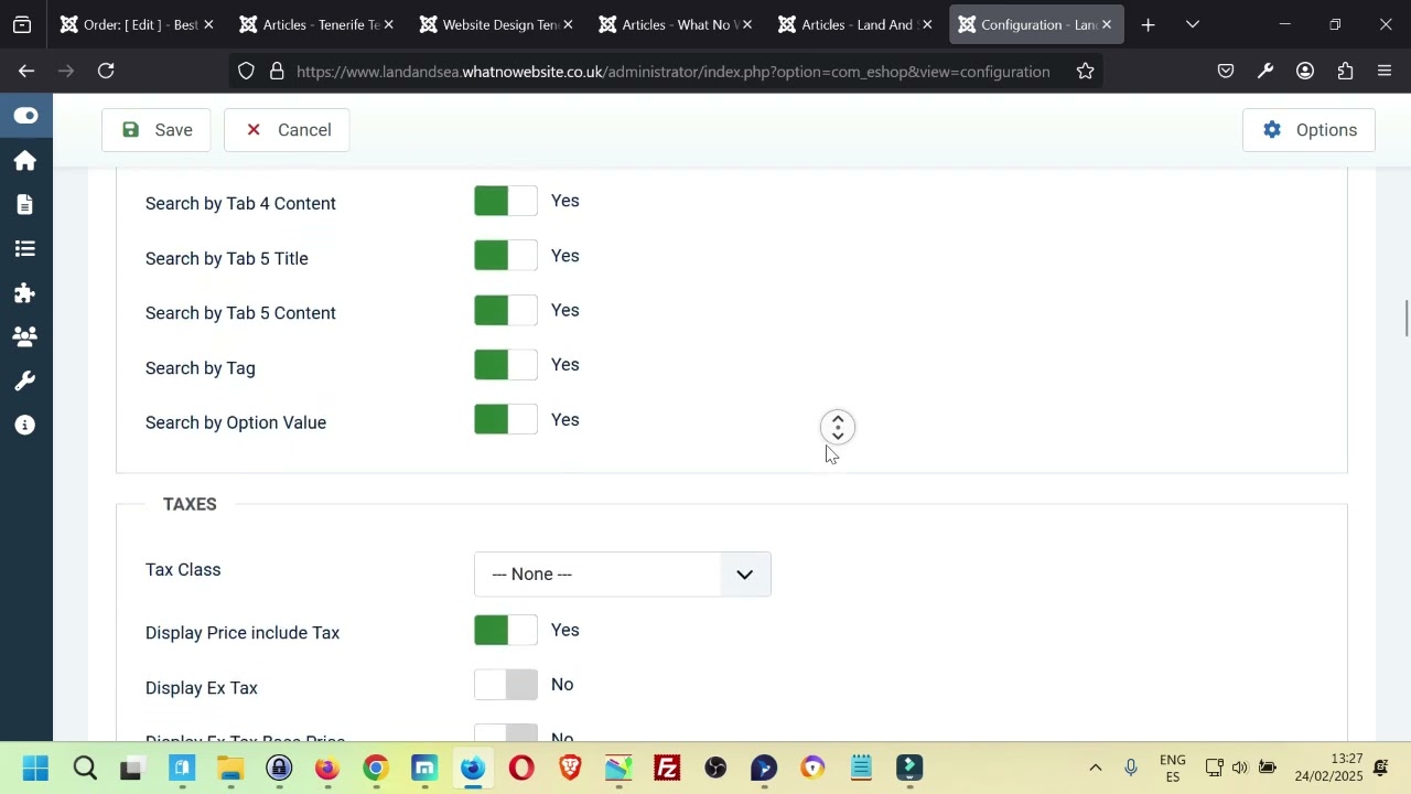 What No Website, EShop Configuration - Quick Guide
