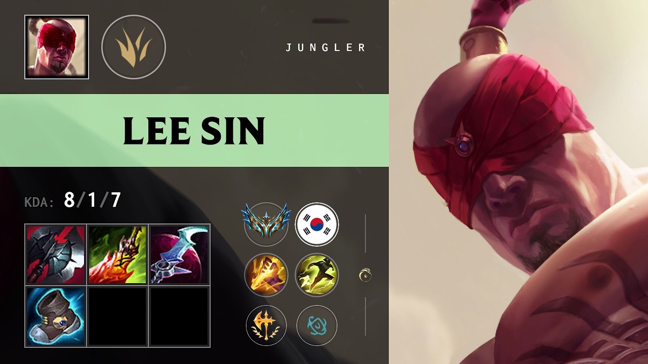 Lee Sin Jungle vs Hecarim - KR Challenger Patch 26.18