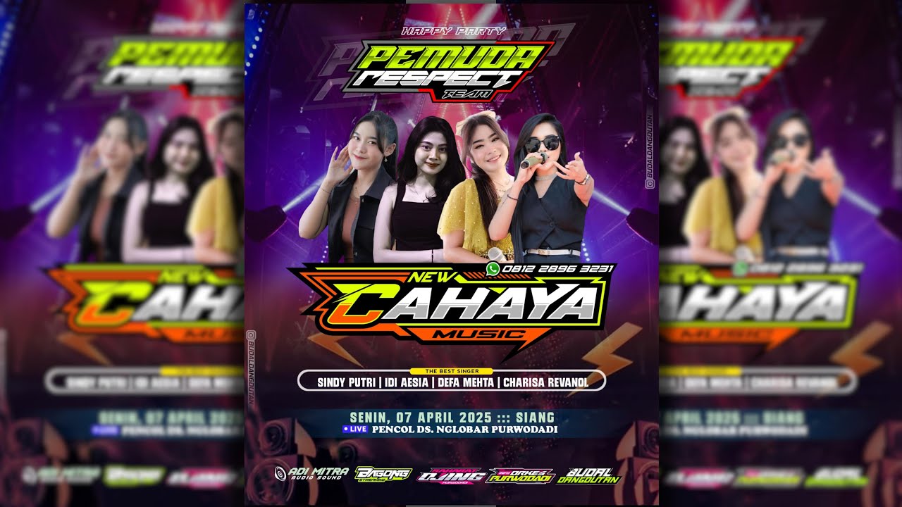 🔴#LIVE CAHAYA MUSIC - HAPPY PARTY PEMUDA RESPECT TEAM - NGLOBAR PURWODADI - ADM AUDIO 7 APRIL 2025