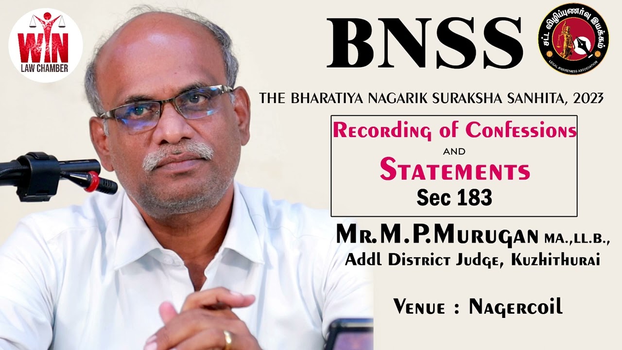 Recording of Confessions and Statements by Hon'ble Additional Dist Judge Mr.M.P.Murugan, Kuzhithurai