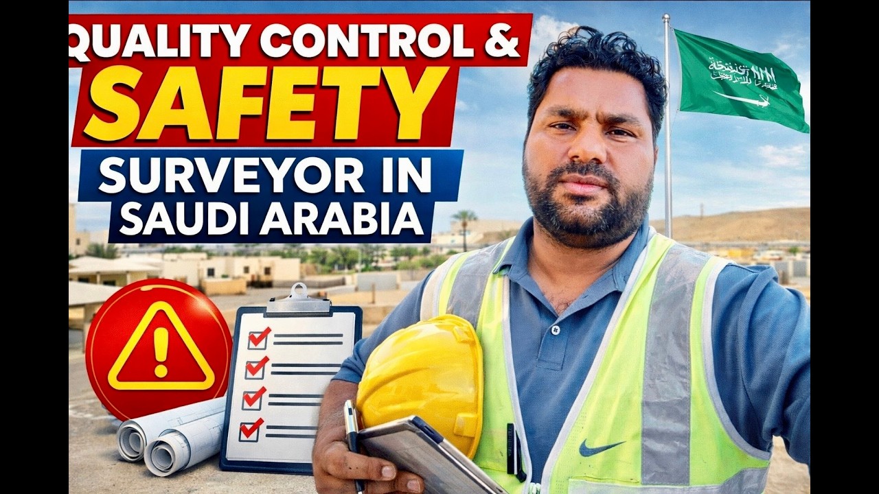 QC & Safety Officer | Surveyor Work in Saudi Arabia