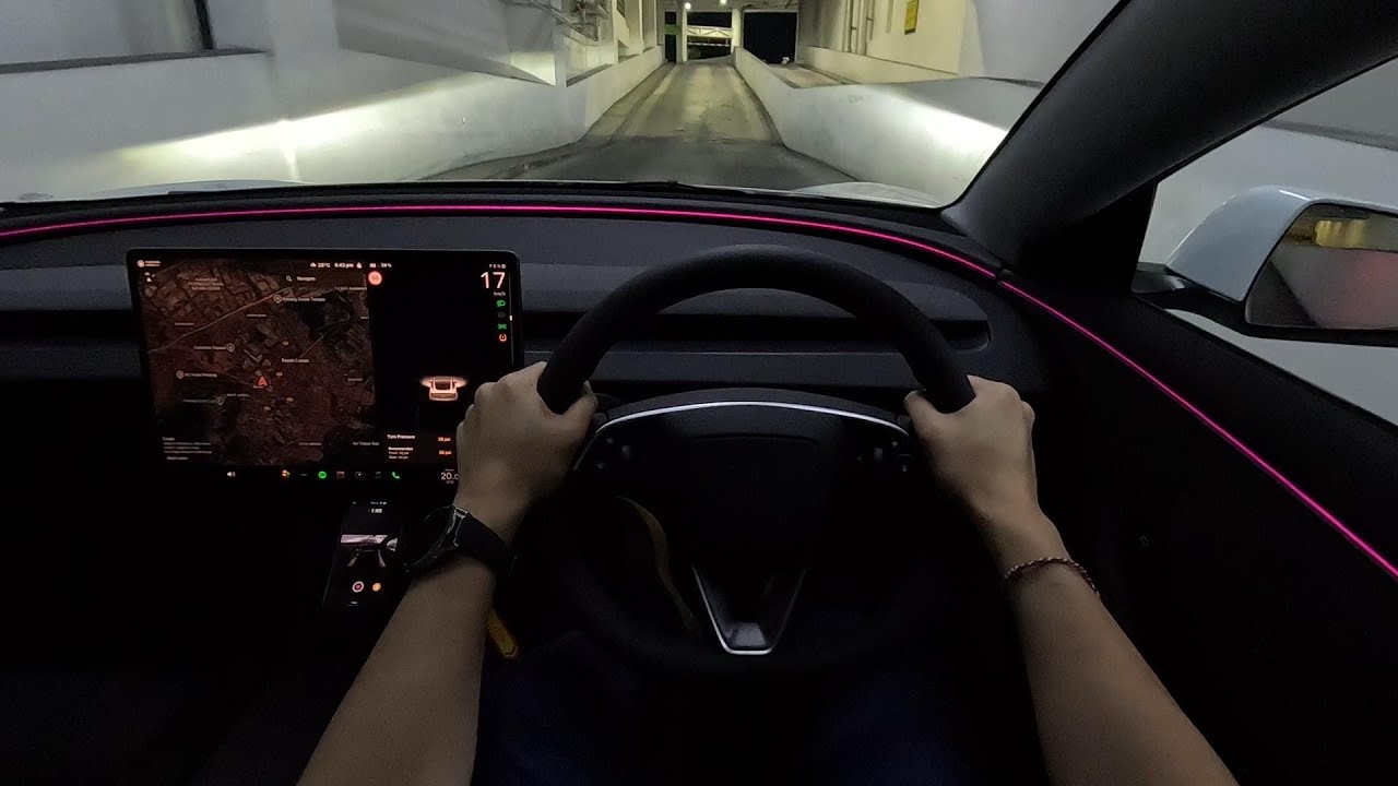 2025 Tesla Model 3 Long Range RWD | Night Time POV Test Drive