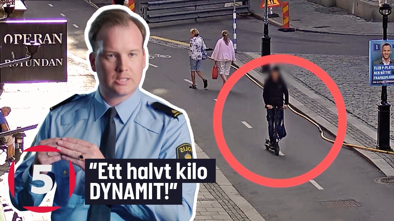 Fångat på polisens kamera | Ung tonåring placerar en BOMB i Stockholm | Kanal 5 Sverige