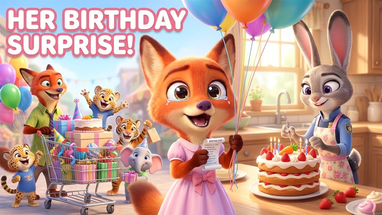 Zootopia 2 | A Birthday She’ll Never Forget 🎂💖 | Nick & Judy’s Sweet Family Surprise