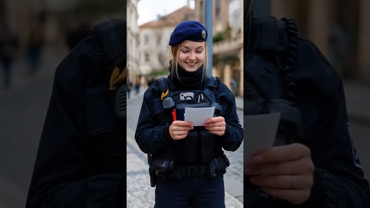 Sorpresa a una Poliziotta bellissima 😍