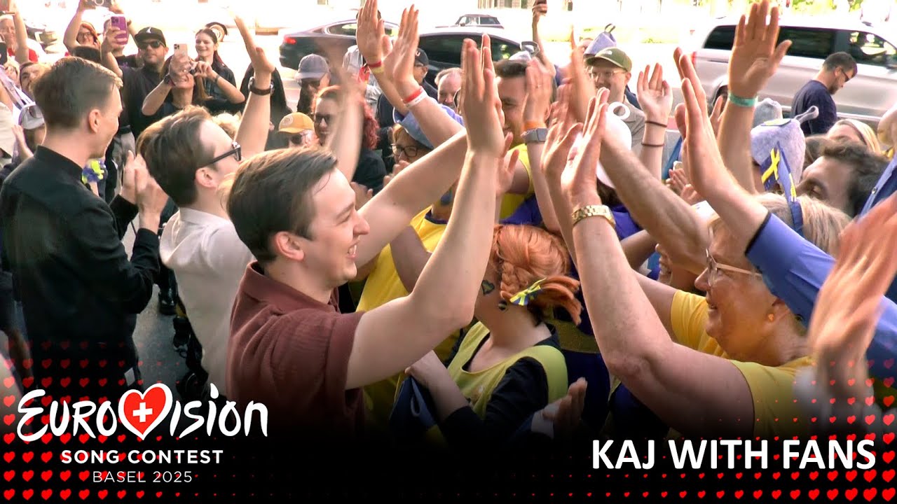 ESC 2025: Swedish fans support KAJ