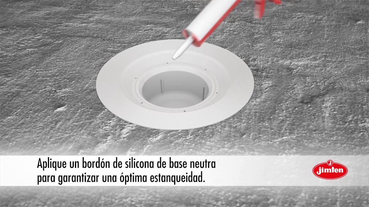 Gama de sumideros para plato de ducha de obra, Sistema Camaleon de JIMTEN