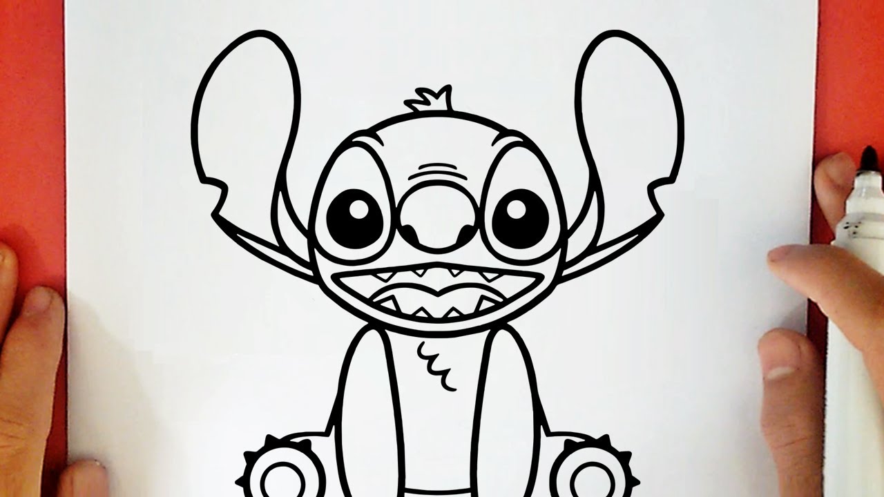 COMO DESENHAR O STITCH DE LILO E STITCH