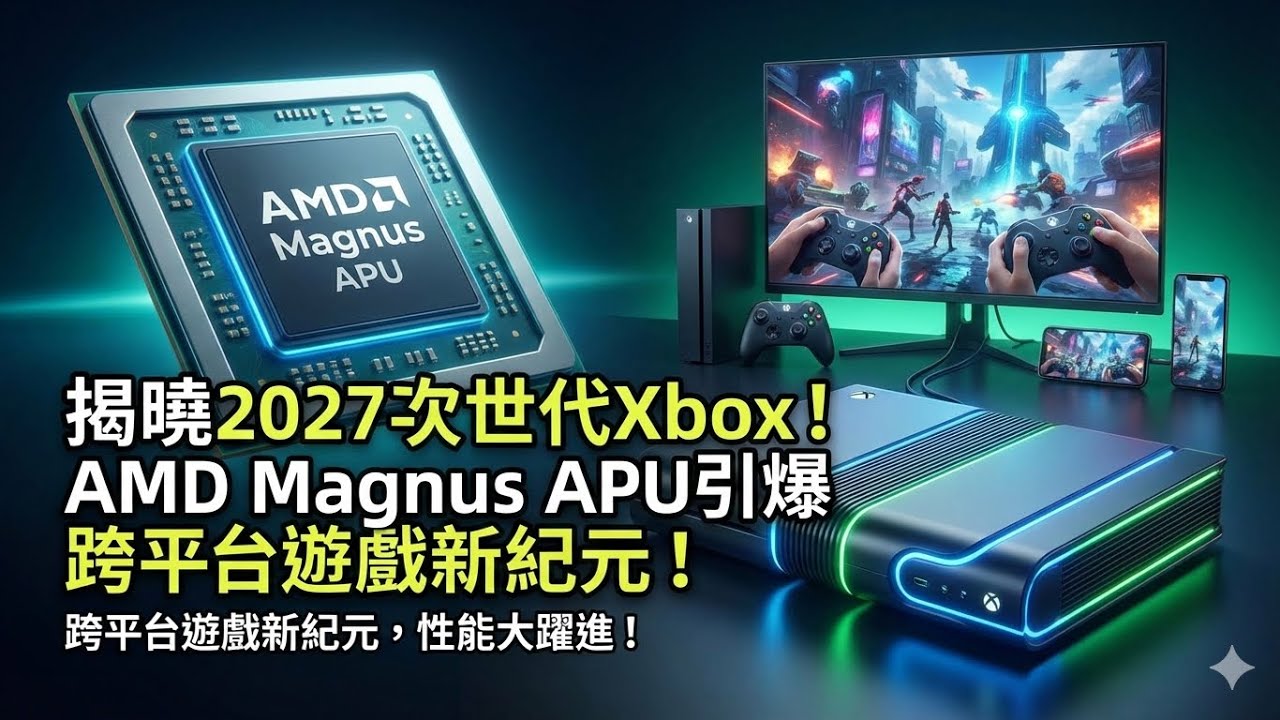 揭曉2027次世代Xbox！AMD Magnus APU引爆跨平台遊戲新紀元！