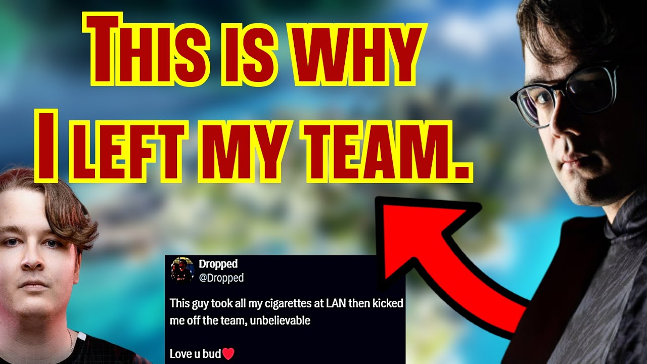 Dropped Explains why he left the team and Hot Take on the E-sports ORG situation | Apex Legends