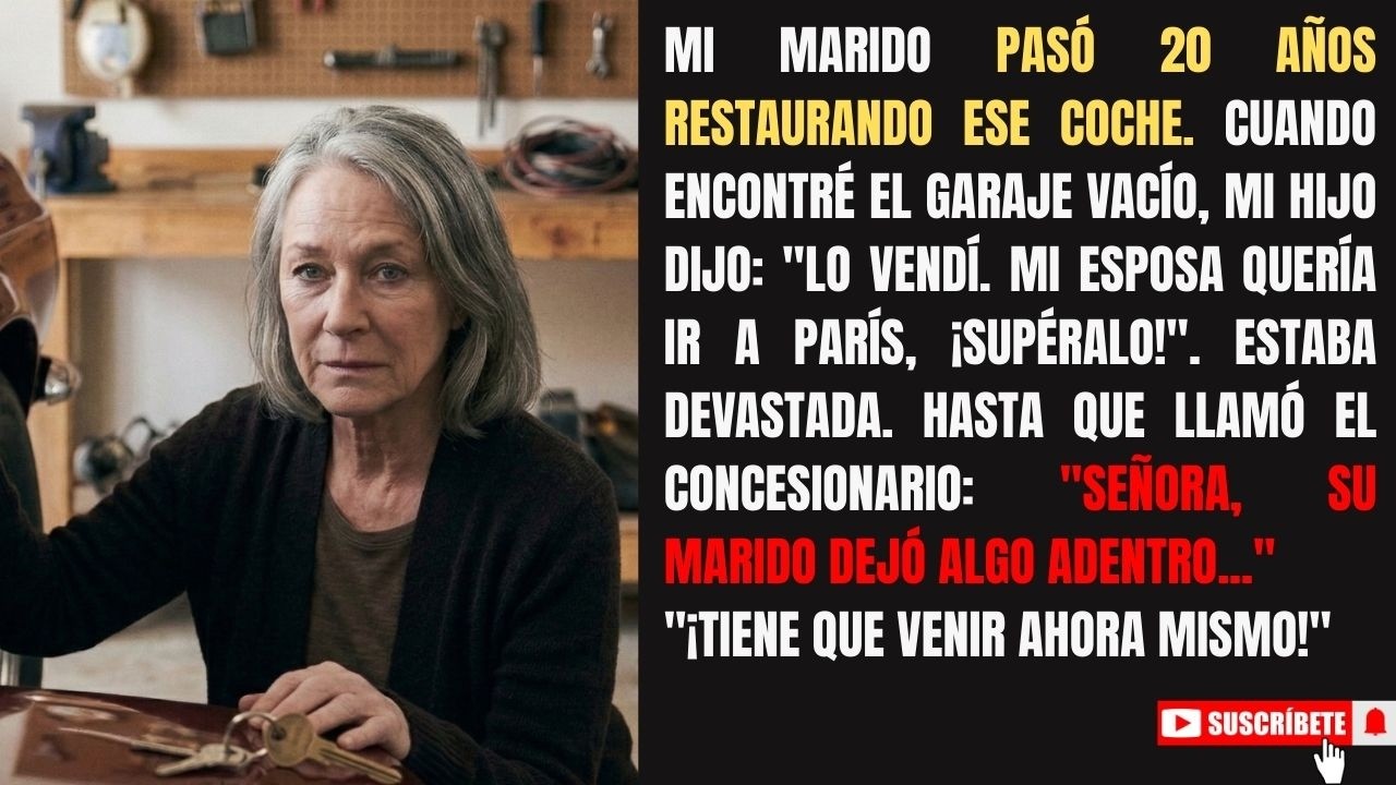 🚗💔VENDIÓ EL COCHE DE SU PADRE FALLECIDO PARA DARLE UN VIAJE A SU ESPOSA, PERO NO IMAGINÓ EL SECRETO