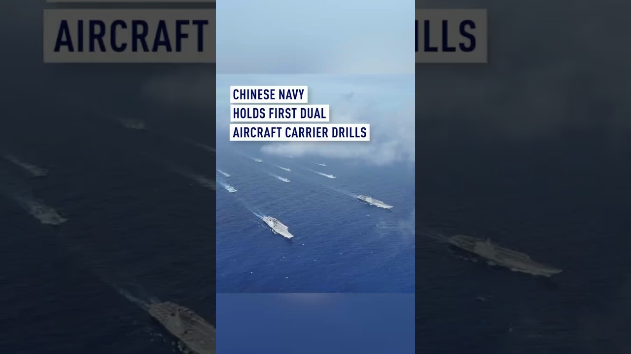 Chinese navy holds first dual aircraft carrier drills