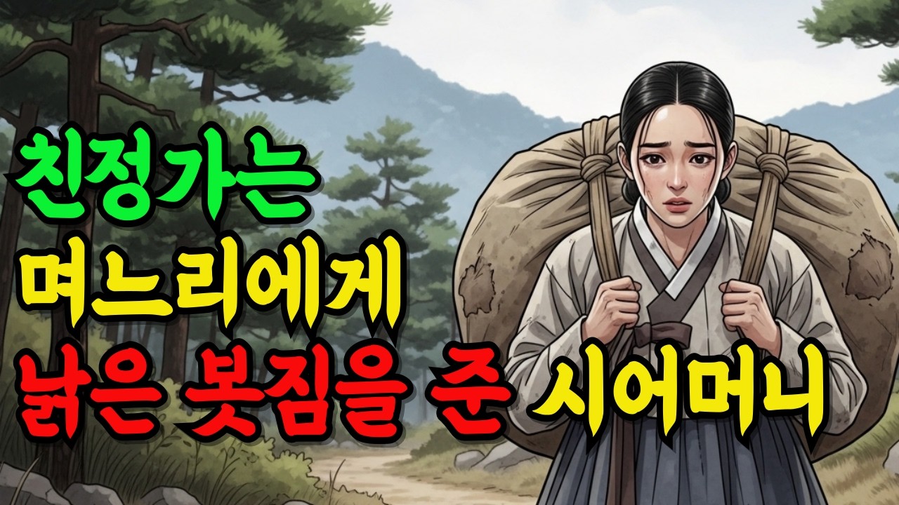 친정가는 며느리에게 낡은 봇짐을 준 시어머니