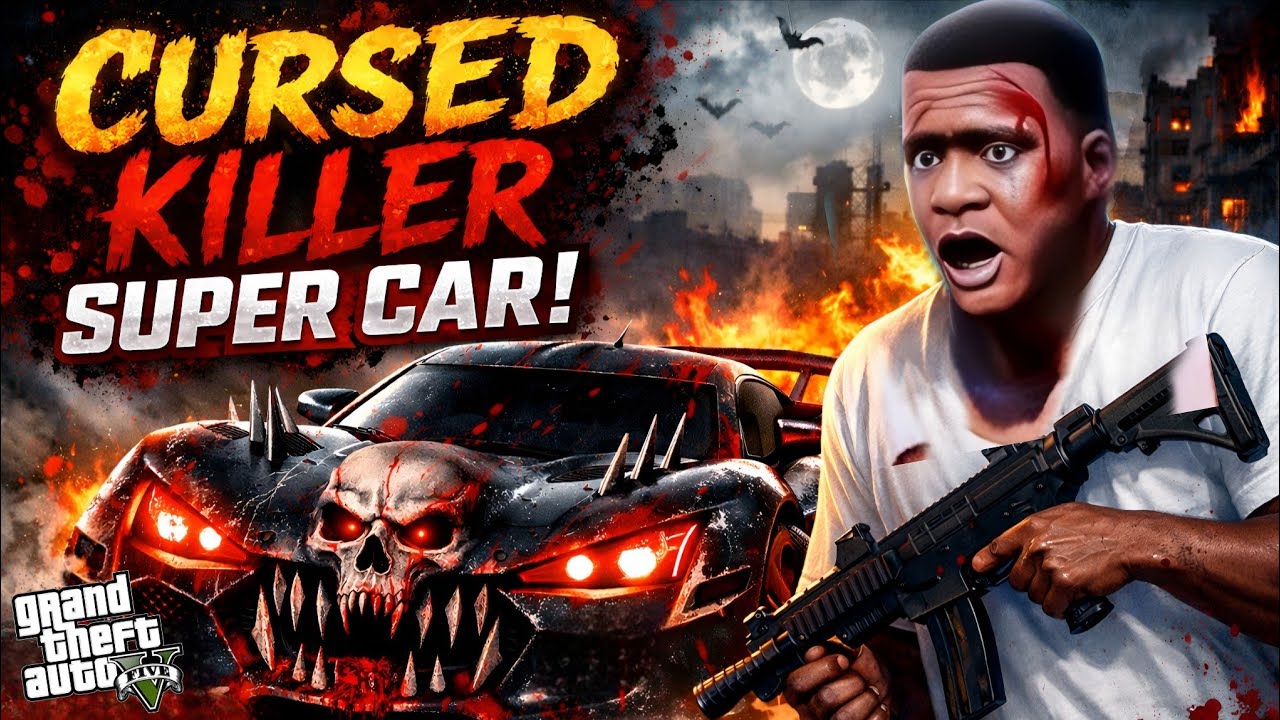Franklin & Shinchan Found A Dangerous Cursed Killer Car In GTA 5