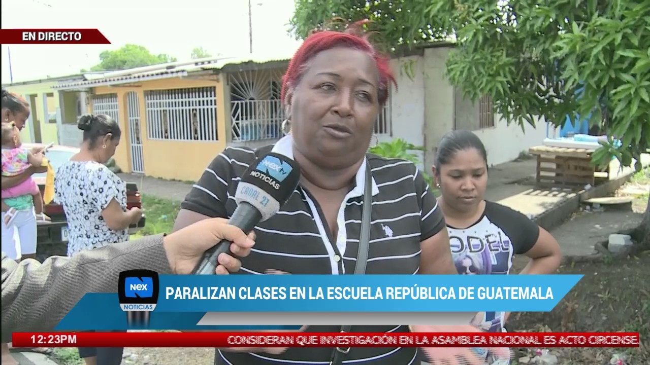 Paralizan clases en la Escuela República de Guatemala
