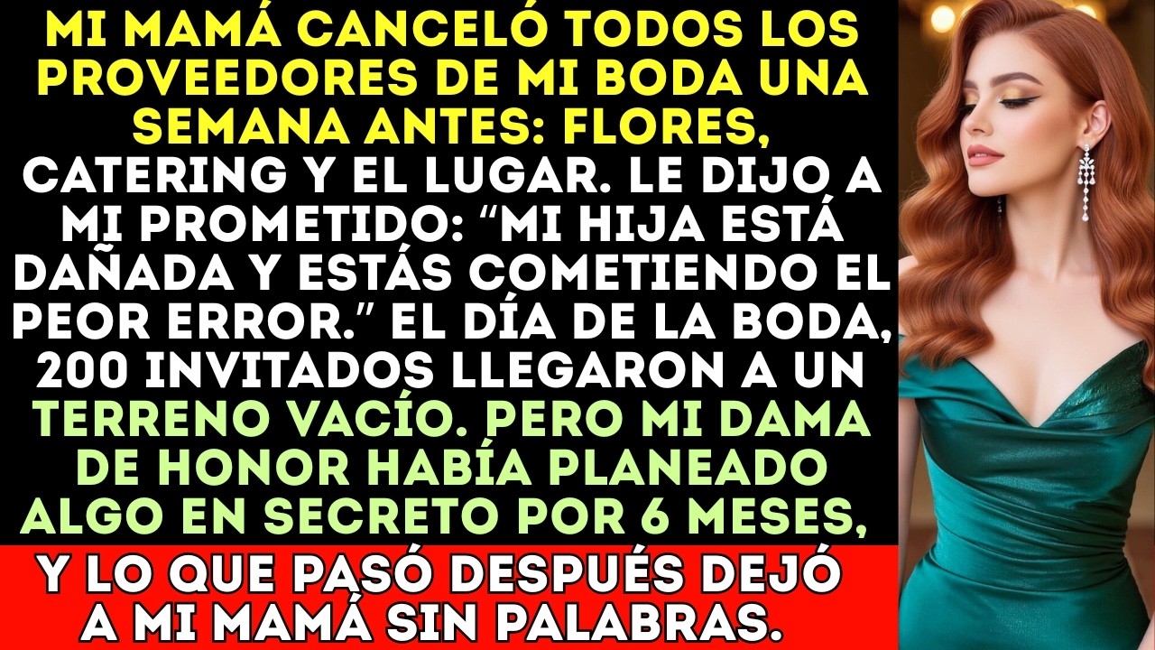 MI MAMÁ saboteó al proveedor de mi boda a mis espaldas — nunca se imaginó con lo que se iba#historia