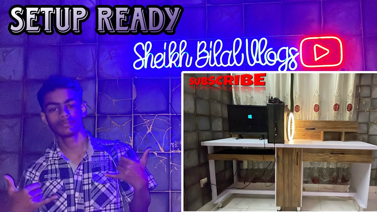 ALLAHUMDULLIHA COMPUTER TABLE SETUP KARDI ⚜️🥰