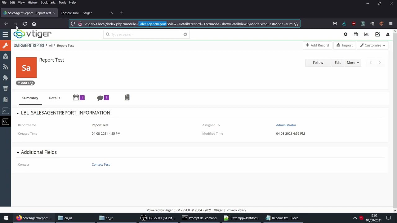 Vtiger 7 - Tutorial - Create custom module