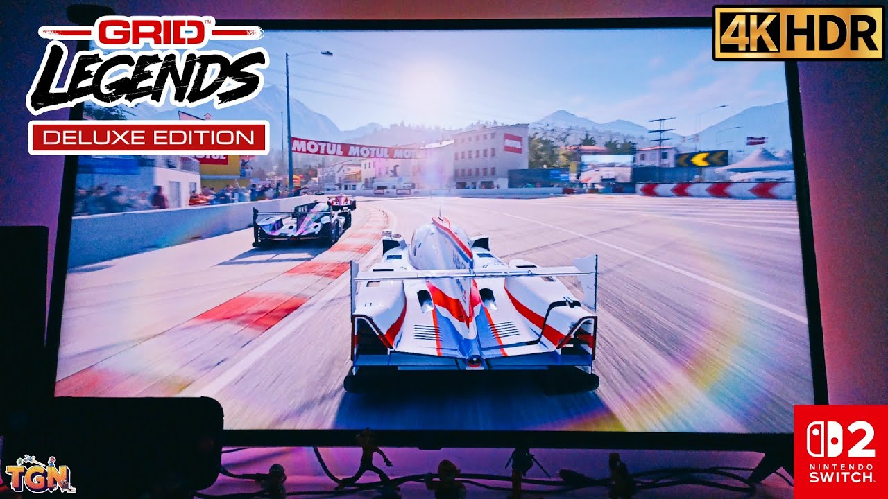 🚨GRID LEGENDS é BRUTAL no Switch 2 em uma TV 4K 😱