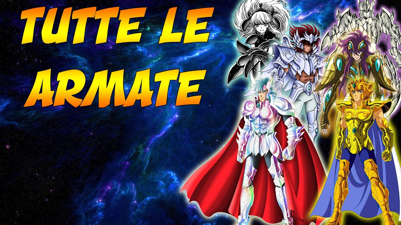 Tutte le armature e gli eserciti divini di Saint Seiya