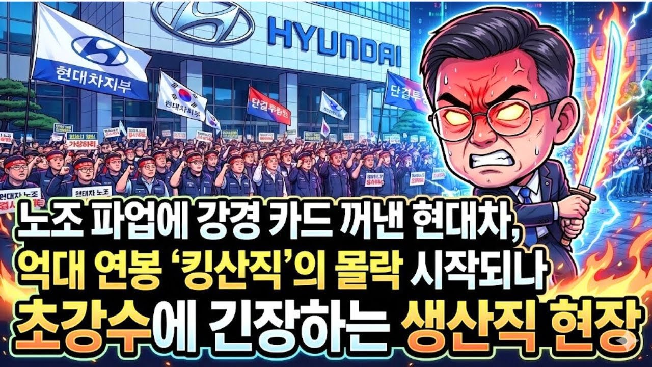 노조 파업에 강경 카드 꺼낸 현대차, 억대 연봉 ‘킹산직’의 몰락 시작되나 초강수에 긴장하는 생산직 현장