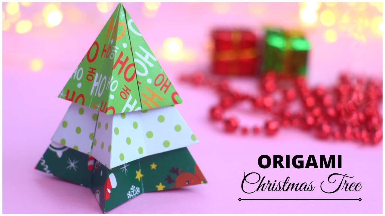 EASY Origami Christmas Tree Tutorial