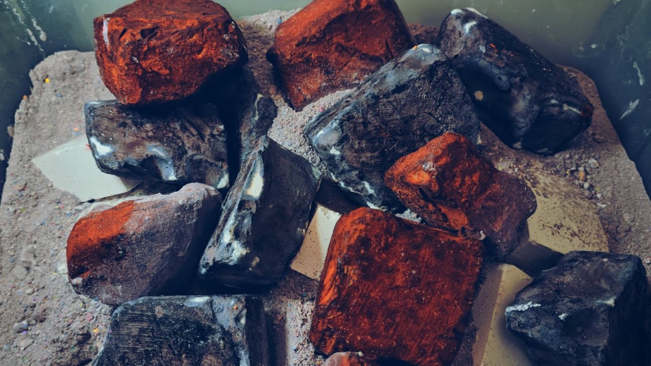 Black & Brown Dyed Chunks Plus Some Fresh PJs Gymchalk Crushes ASMR Satisfying Relaxing Sleepaid 😌👌
