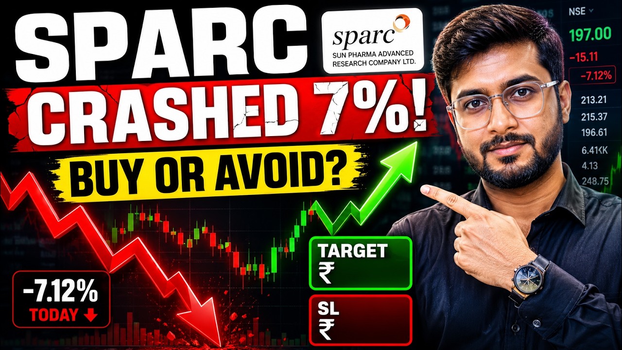 Анализ цены акций SPARC после падения на 7% | Вход, цель и стоп-лосс | Акции SPARC сегодня