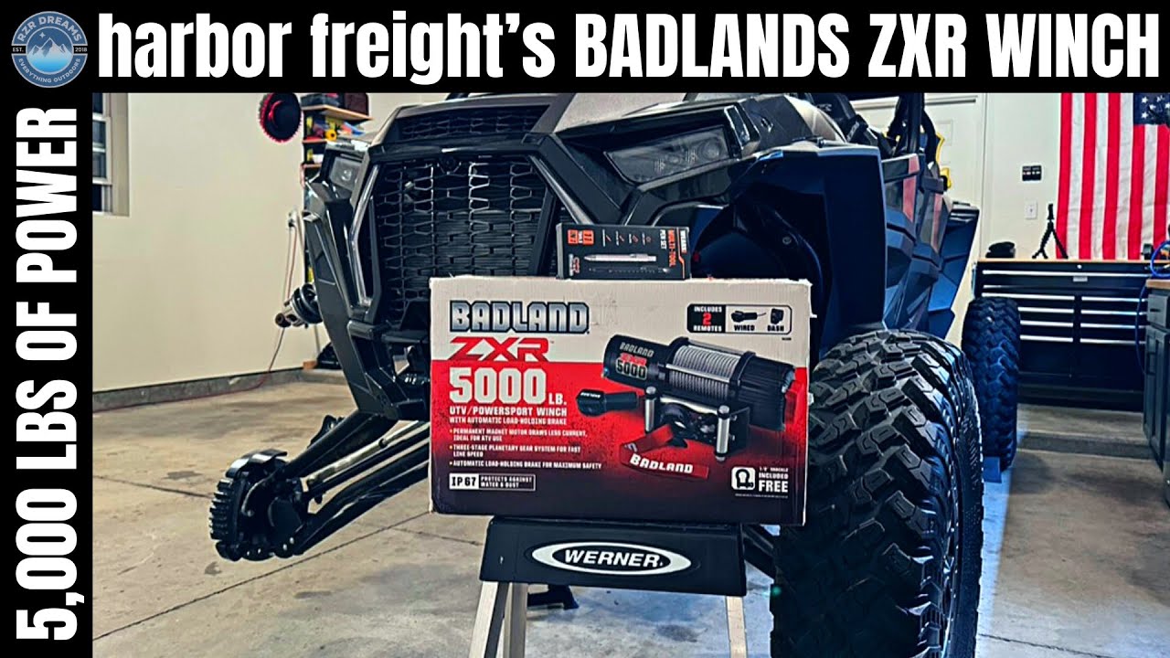 Распаковка лебёдки BADLANDS ZXR 5000 LB от Harbor Freight