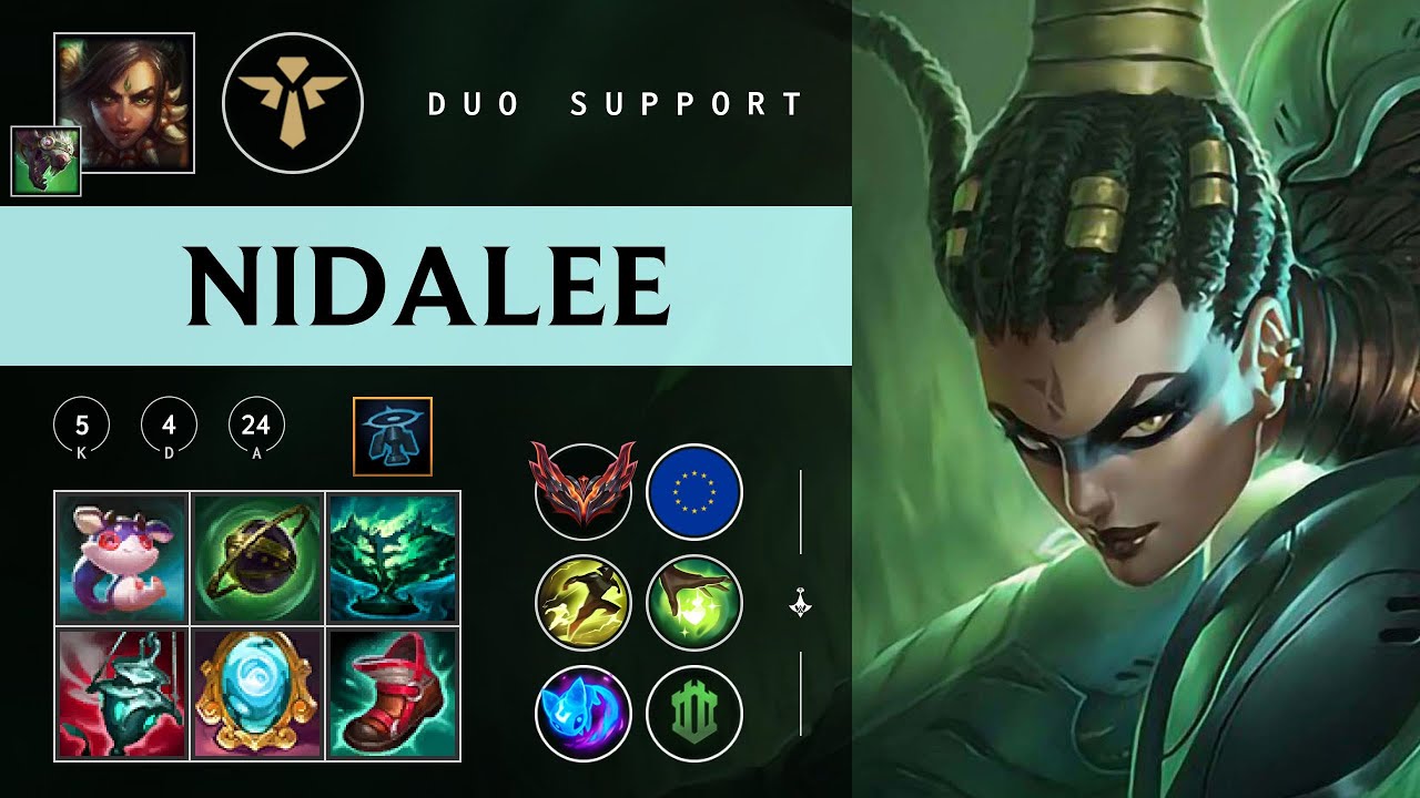 Nidalee Support vs Senna - EUW Grandmaster Patch 26.01