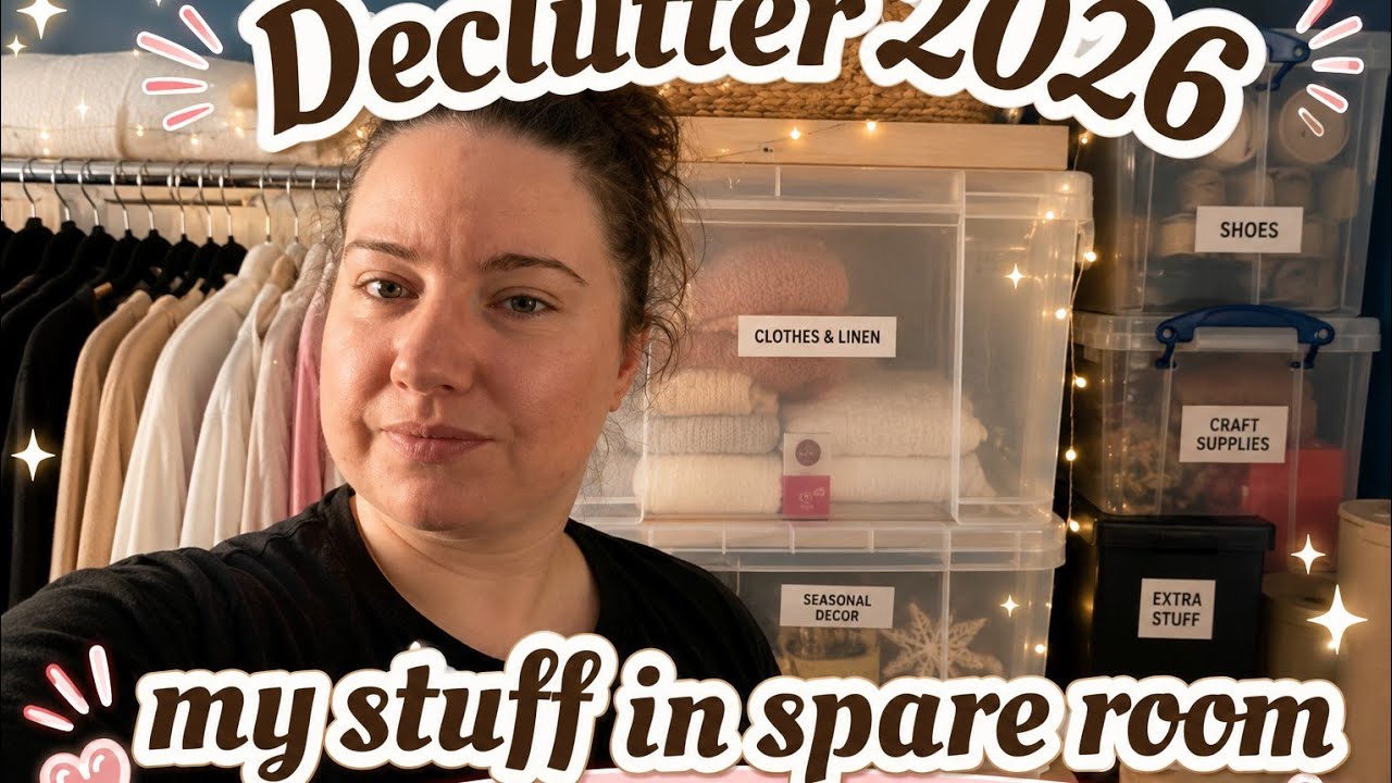 DECLUTTER 2026 MY STUFF IN SPARE ROOM