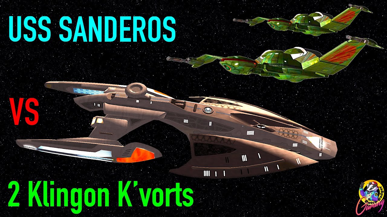 USS Sanderos VS 2 Klingon K'Vorts - Both Ways - Star Trek Starship Battles