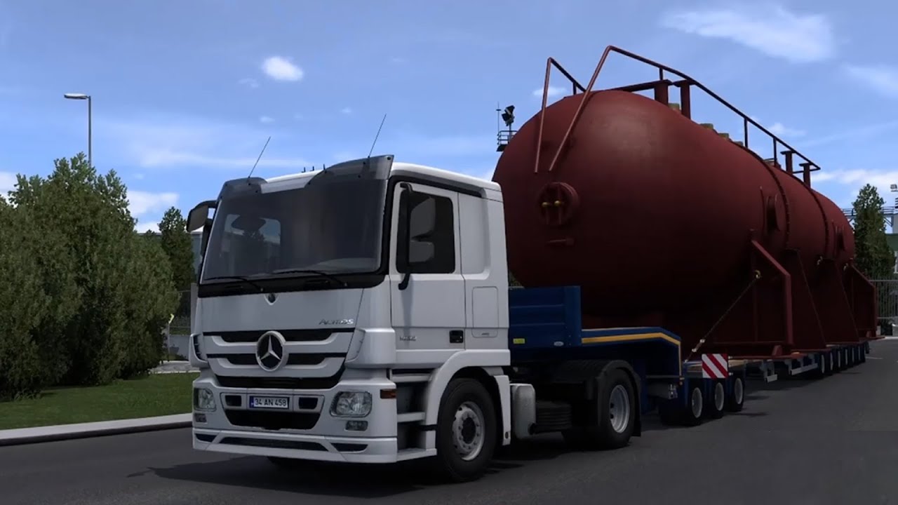 320 BEYGİR TIR İLE 70 TON YÜK TAŞIYORUZ - ETS 2
