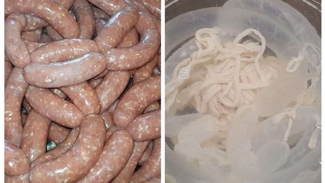 تجهيزامعاء خروف او(مصران)العمل نقانق بطريقة سهلة وسريعة مع شيف احمد