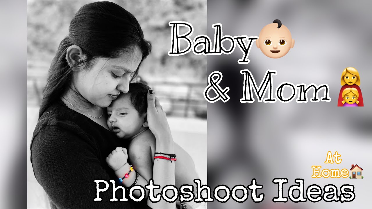 Baby & Mom Photoshoot Ideas at Home🏠 |GujjuGirlDimple| |Me&Shree|