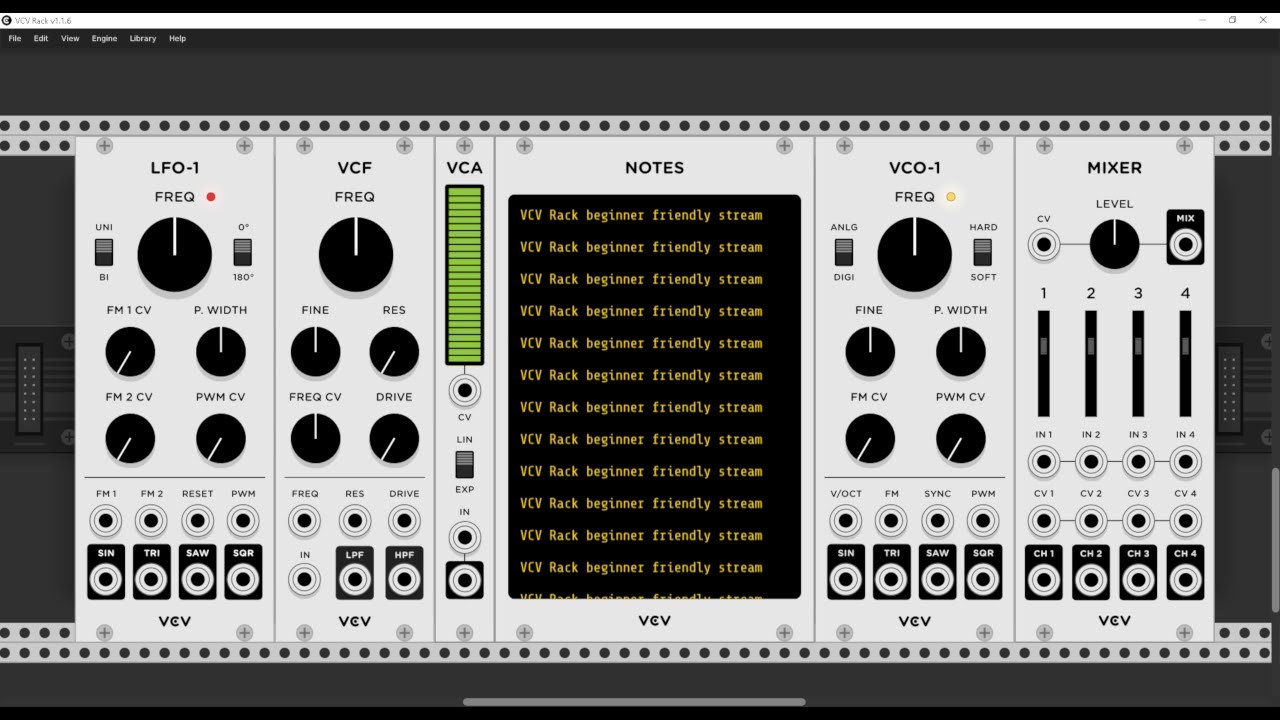 Beginner-Friendly Live Stream with VCV Rack