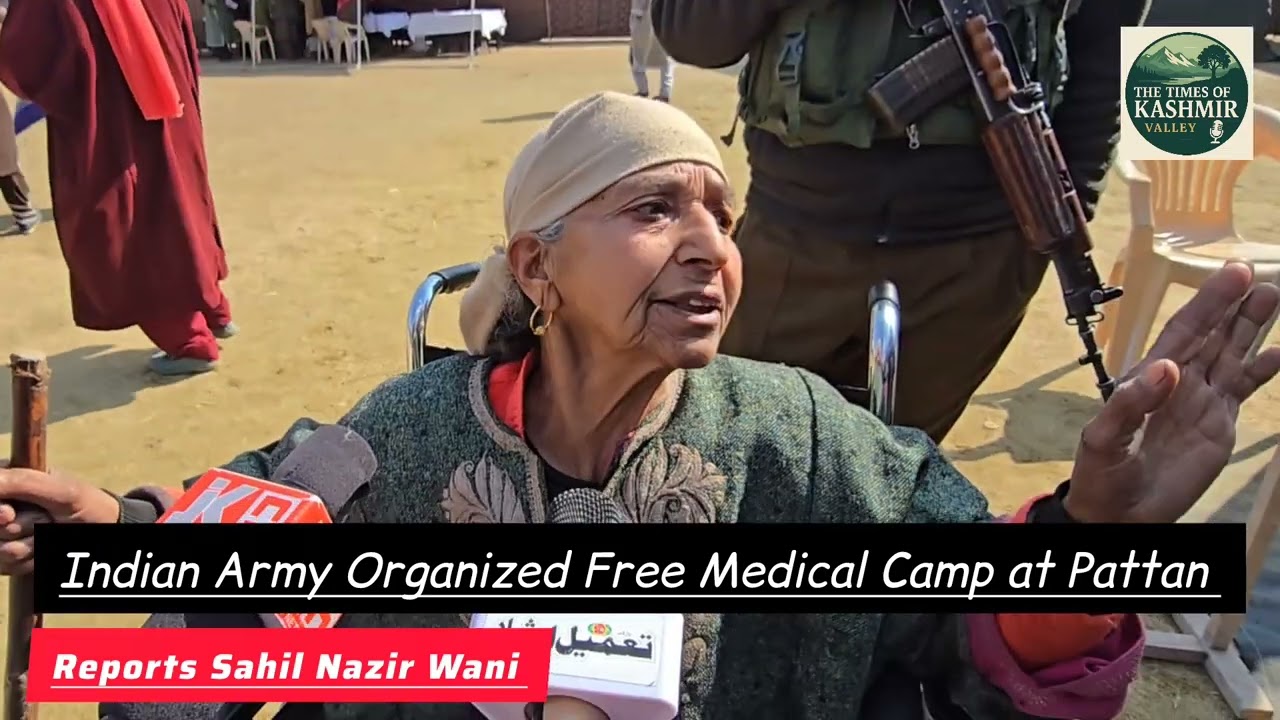 Serving beyond duty Indian Army hosts free Medical camp at Sports filed  Pattan Reports Sahil Nazir 