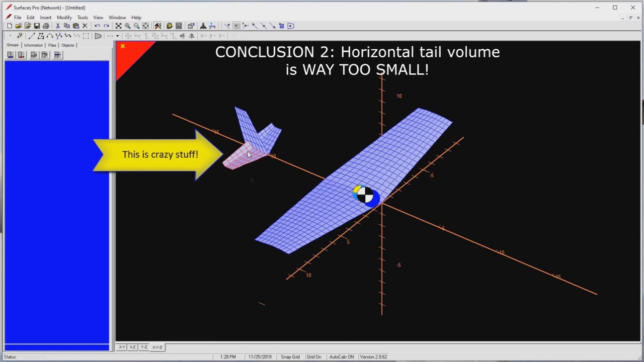 PART 3: Version 1 CG location, CLmax, and trim capability. Interpret results.