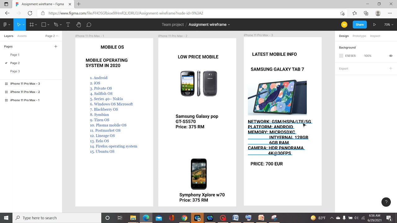 E-MAGAZINE MOBILE FIGMA WIREFRAME