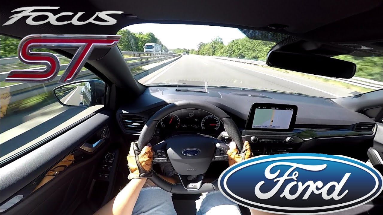 2019 Ford Focus ST 2.3l EcoBoost (280 PS) POV Testdrive AUTOBAHN Beschleunigung & Speed