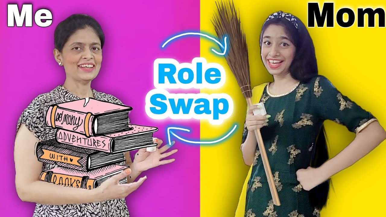 Switching Lives With Mom For 24 Hrs | Mom Daughter Role Swap!🥰 | Riya's Amazing World