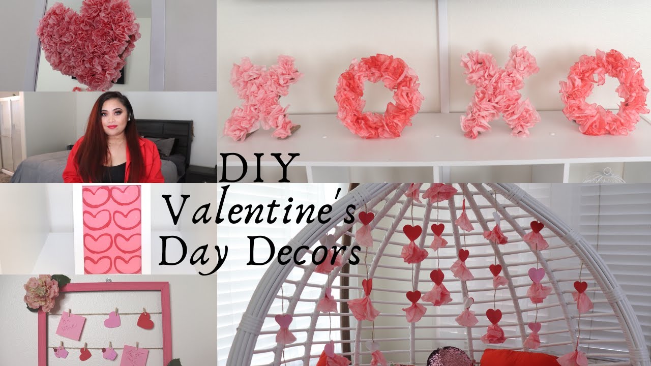 DIY Coffee Filter | Heart Wreath | XOXO sign | Valentine's garland | DIY Valentine's Day decors