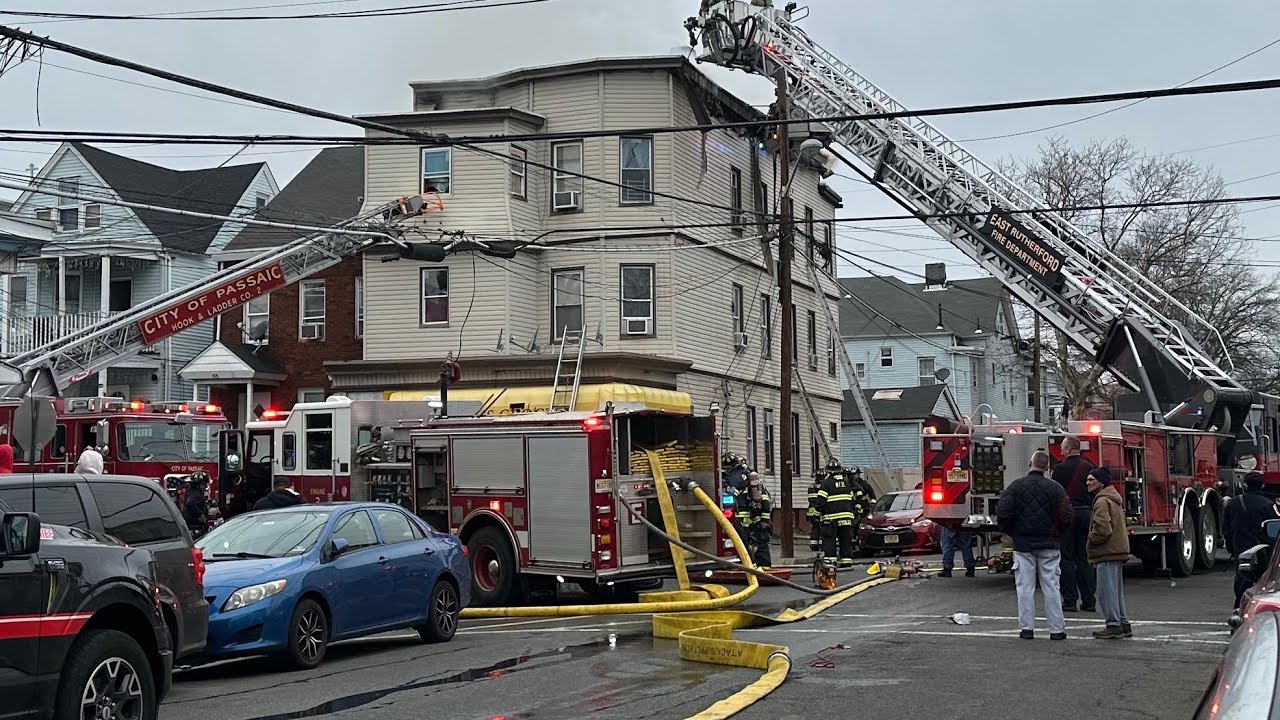 Passaic Fire Department 3rd alarm fire Part 2 of 2 1-10-26
