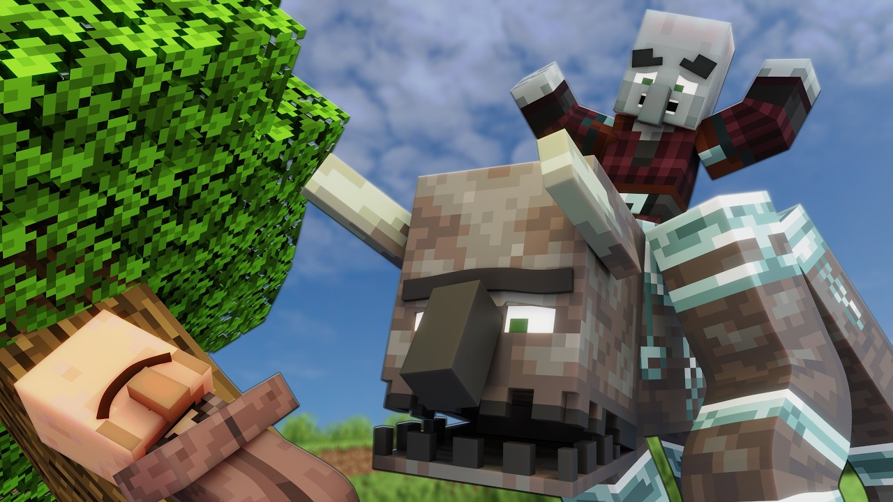 Pillager VS Villager! - The Raids Started.. (Minecraft Animation)