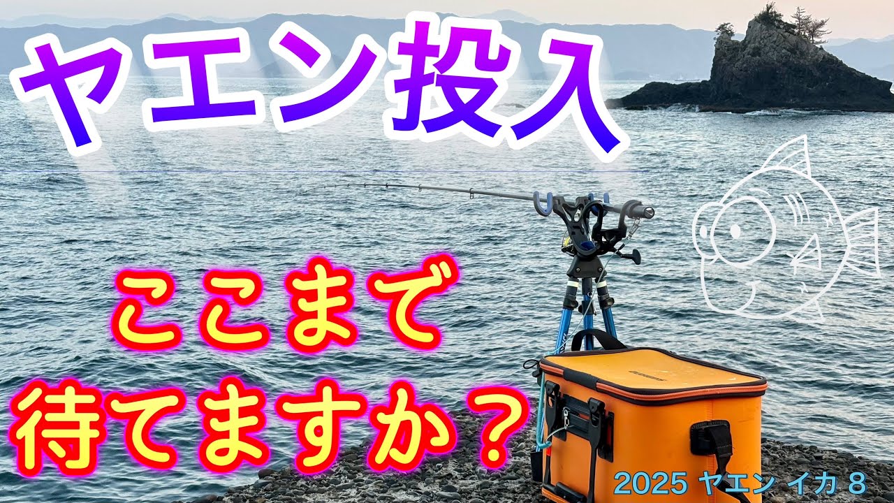 2025 ヤエン（イカ）8　【ヤエン投入　ここまで待てますか？】